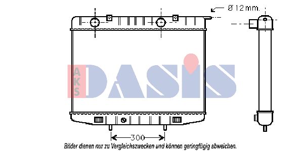 AKS DASIS Radiators, Motora dzesēšanas sistēma 150760N